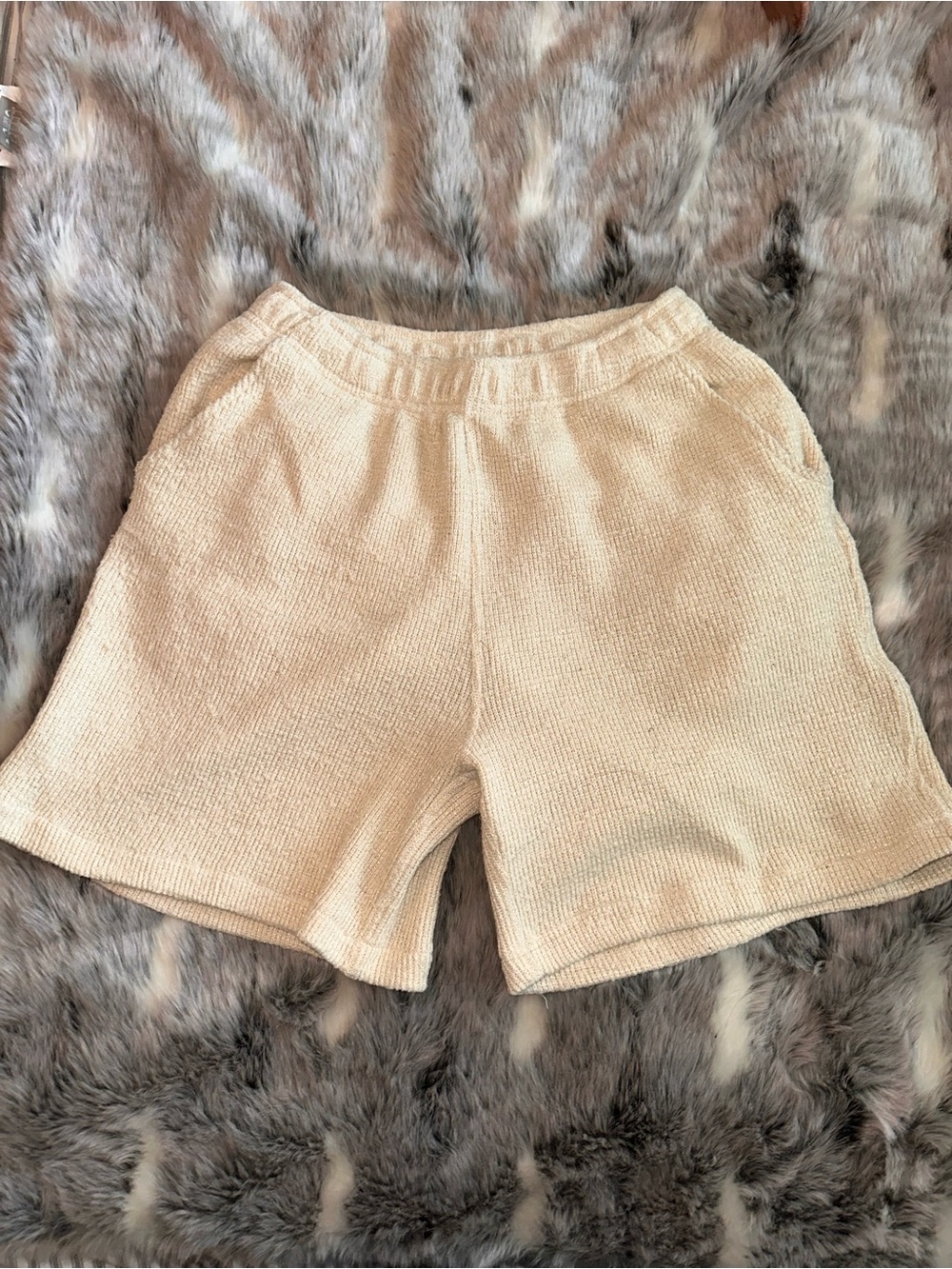 Golf wang cream knit shorts sz medium